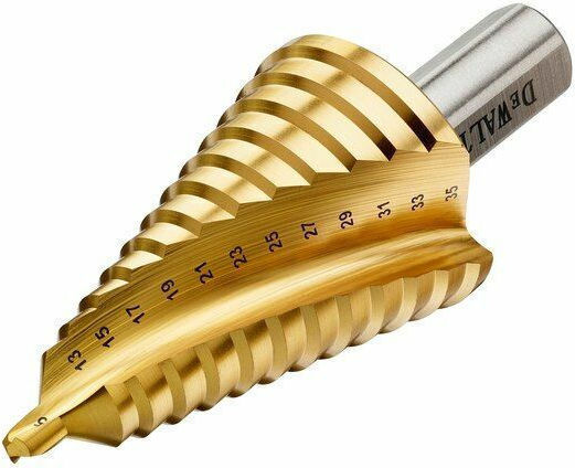DEWALT Burghiu treptat 5-35mm Burghiu pentru balama Negru pentru Metal 35mm
