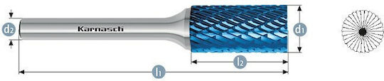Karnasch Carbide Digging Bit 8mm Cutter Bit Carbide for Metal 8mm x 20mm x 8mm