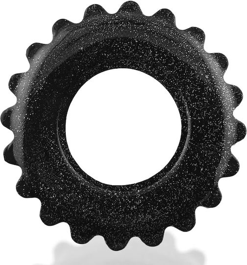 Oxballs Plushy Cock Ring Black Mika