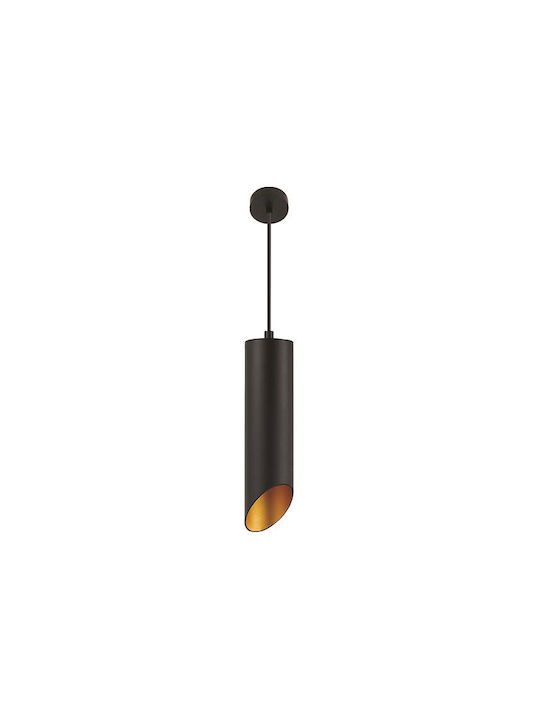 Eurolamp Hängelampe Schwarz mit Fassung GU10