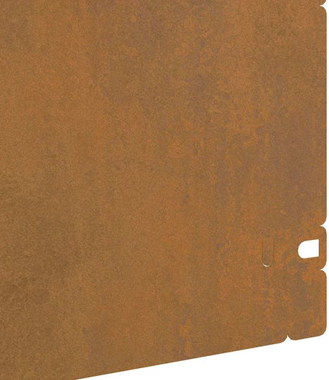 vidaXL Metal Garden Border in Brown Color 1.03m x 22cm