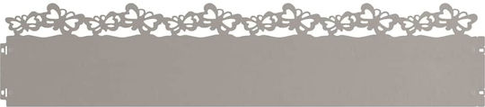 vidaXL Metal Garden Border in Brown Color 1.03m x 22cm