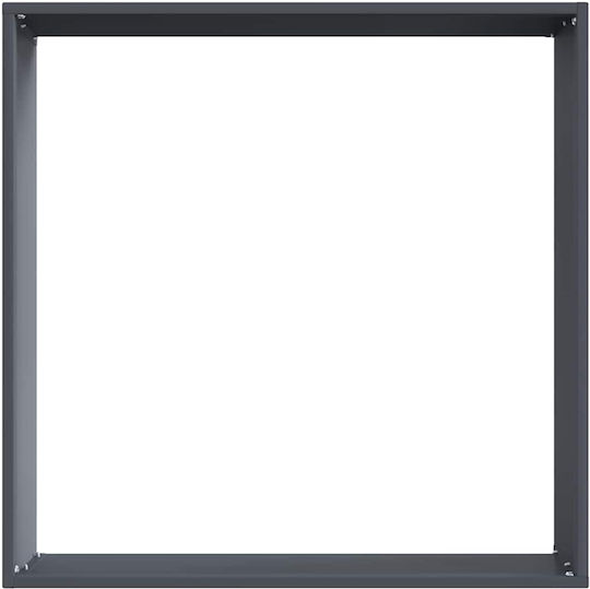vidaXL Metallgartenbordüre in Gray Farbe 50x50cm