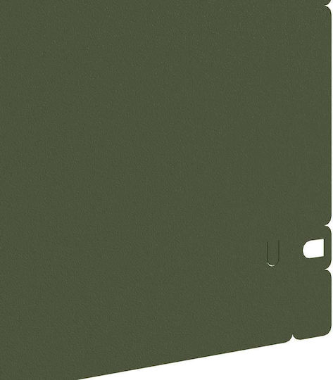 vidaXL Metal Garden Border in Green Color 1.03m x 22cm