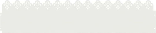 vidaXL Metallgartenbordüre in Weiß Farbe 1.03m x 22cm