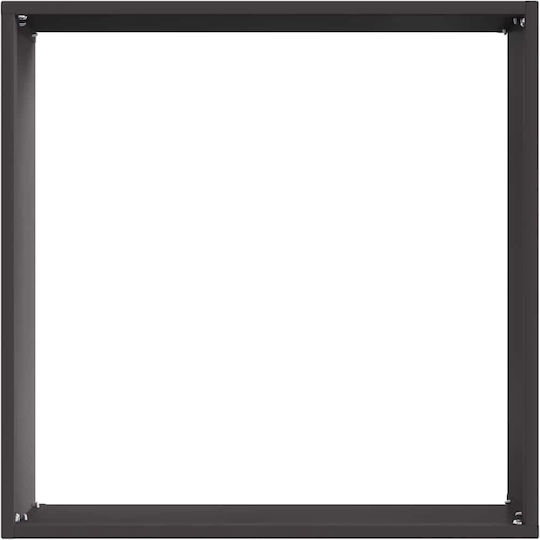 vidaXL Bordură de Grădină din Metal în Culoarea Negru 40x40cm