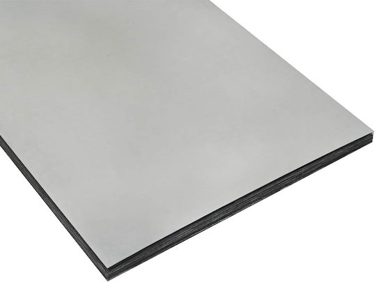 vidaXL Metallgartenbordüre in Silber Farbe 60x60cm