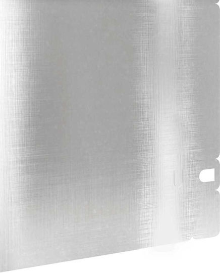vidaXL Metallgartenbordüre in Silber Farbe 1.03m x 22cm