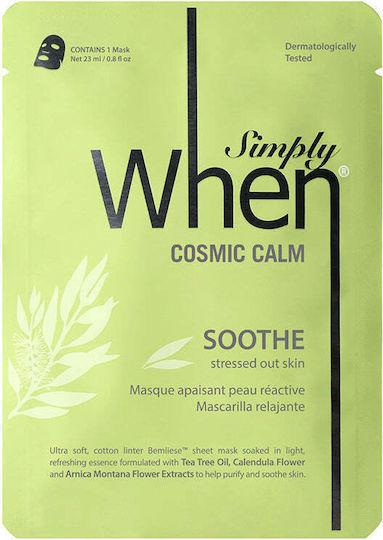 Mască Facială Calmă Purificatoare Ulei de Arbore de Ceai Ten Sensibil Cosmic Calm 23 G Simply When