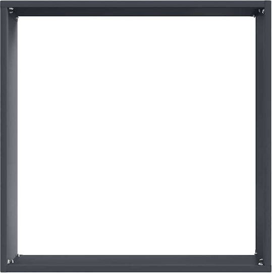 vidaXL Metallgartenbordüre in Gray Farbe 40x40cm