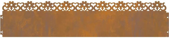 vidaXL Metal Garden Border in Brown Color 1.03m x 22cm