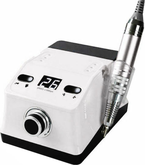 ZS-718 Nail Drill Power 65W White with Pedal with 35000 Rotations per Minute