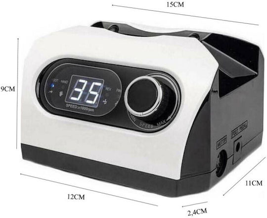 Mixcoco ZS-717 Nail Drill Power 65W White with 35000 Rotations per Minute