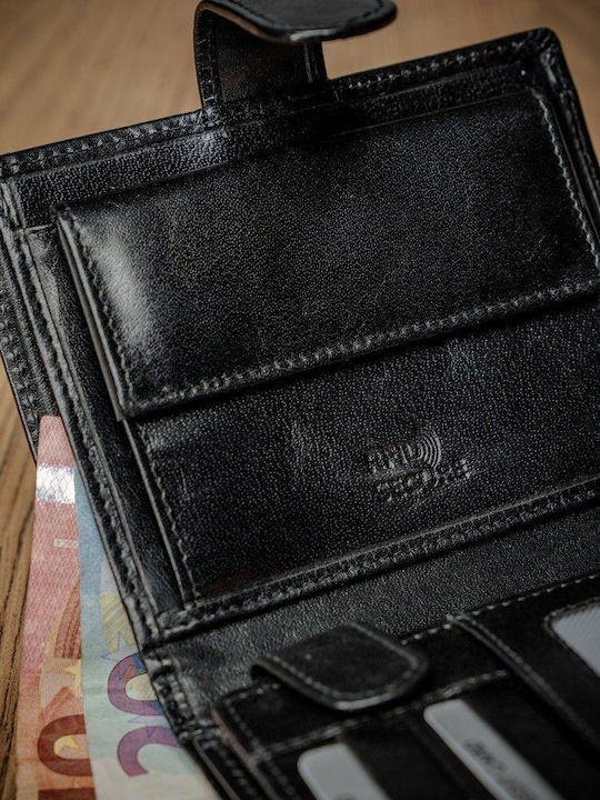 Portofel bărbătesc cu RFID Negru