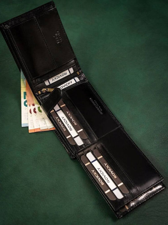 Portofel bărbătesc cu RFID Negru