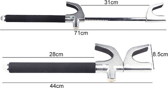 Antitheft Car Steering Wheel Lock Cq Legend Steering Wheel Lock Black Silver 1260-40 Oem