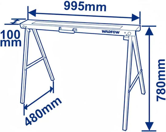 Wadfow Iron Painting Easel 100kg 2pcs
