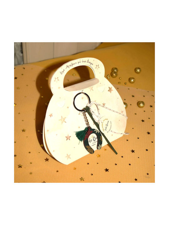 LiebeQueen Lucrat manual Suspendata Amulet Potcoavă Auriu 1buc