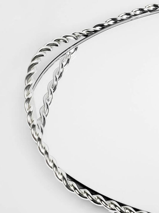 Wedding Tray made of Silver with Mirror Silver 1pcs