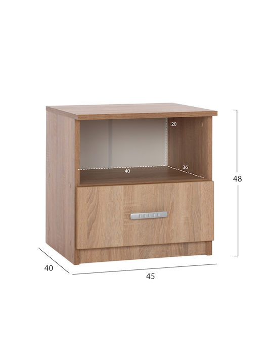 Спален Комплект Sonama Oak 160x200см 5 Бройки