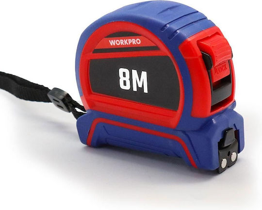 WorkPro Метрическа лента с магнит 25мм x 8м