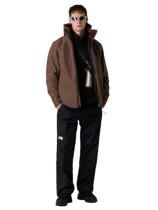 Table 3 in 1 Winter Jacket Waterproof and Windproof Brown