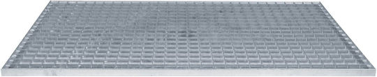 Vidaxl Silver Screen 100 X 60 X 2 Cm Galvanized Steel Cold Dipped
