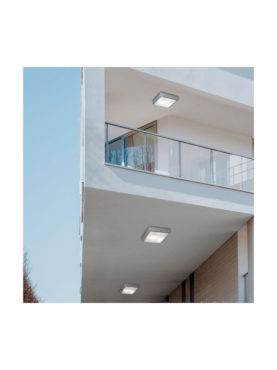 Viokef Leros Outdoor Ceiling Flush Mount E27 in Gray Color 4049300