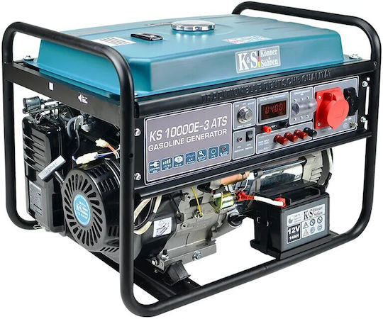 Könner & Söhnen Trifazică Generator Petrol cu Autostart și Putere Maximă 10kVA