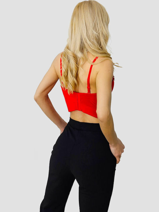 Women's Blouse Corset Red
