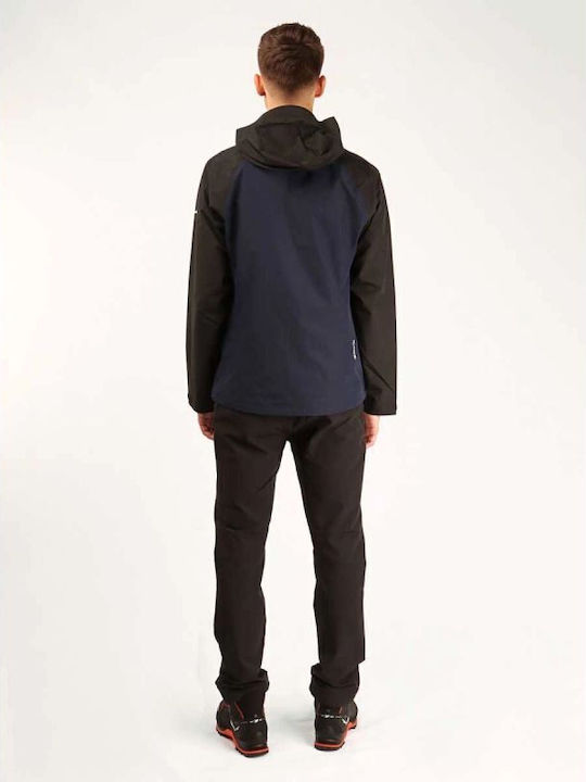 Moiazza Herren Jacken Hardshell Wasserdicht und Winddicht Schwarz