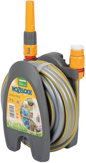 Hozelock Micro Tambur Cutie Furtun De Grădină Montat Pe Perete Cu Furtun 10m