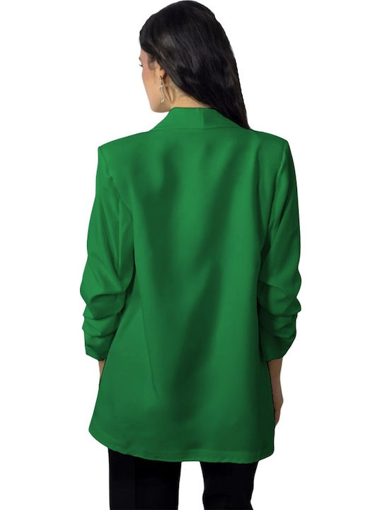 Lung Blazer pentru femei Sacou Light Green