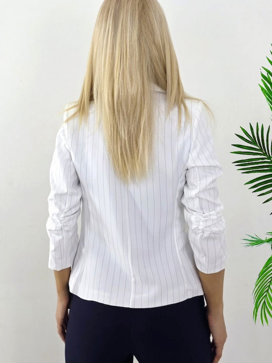 Scurt Blazer pentru femei Sacou White