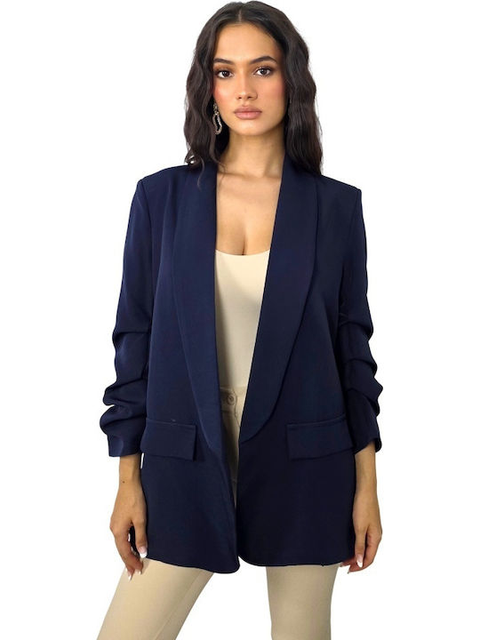 Long Women's Blazer Navy