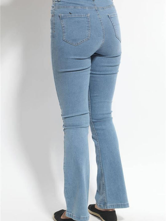 Blugi Damă Cu Talie Înaltă Cu Pantaloni Evazați