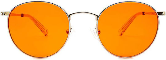 Filter Optix Premium Blue Light Glasses Mesi Silver Orange Lens