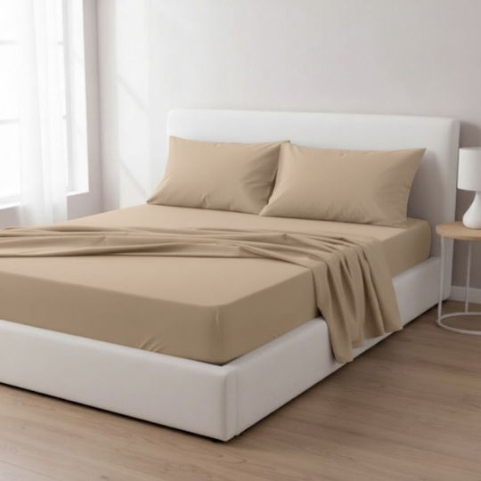 Olia Home Set Super dublu 4buc 220x260cm Beige