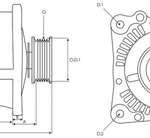 AS-PL Anlasser Für Fiat Bravo 1.9 D Multijet Idea 1.9 Jtd Musa 1.9 D Multijet 192a 192b