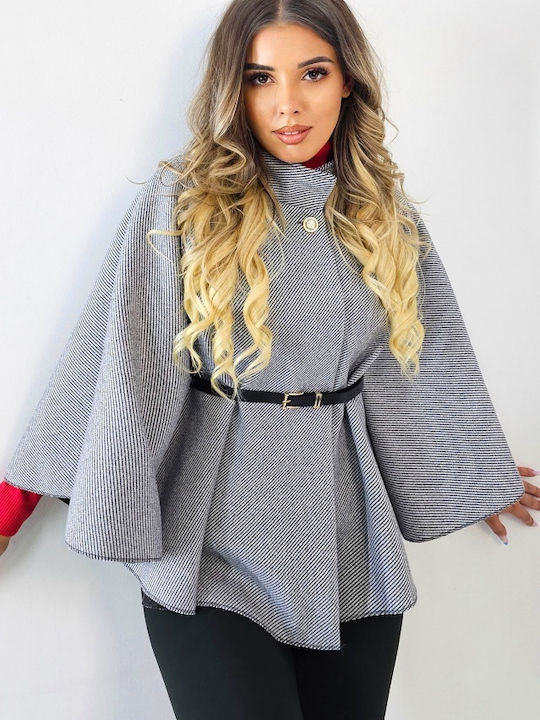Damen Gray Cape Oversized