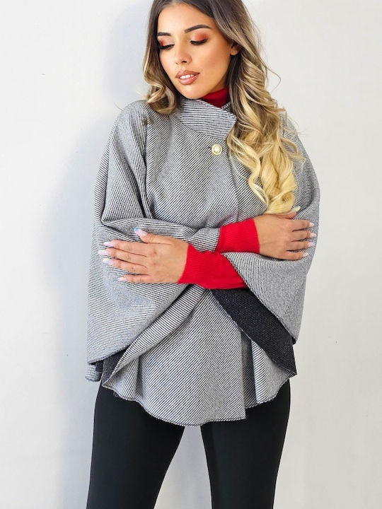 Damen Gray Cape Oversized