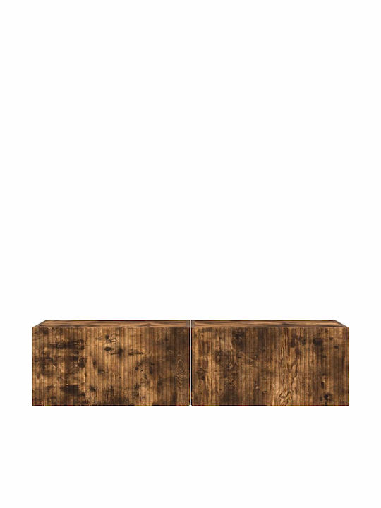 Living Room TV Unit Smoked Oak L60xW31xH29.5cm