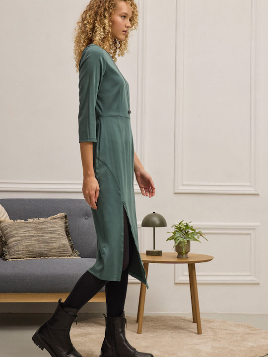 Rochie Midi De Seară Verde