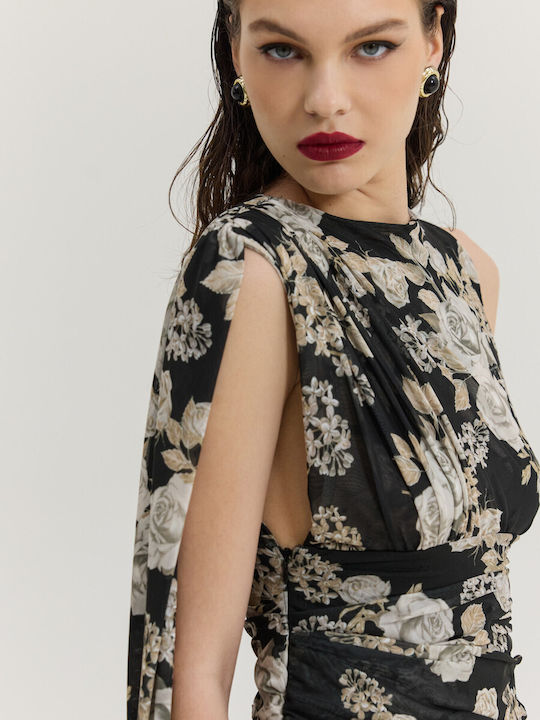 Sommer Mini Abendkleid Schwarz