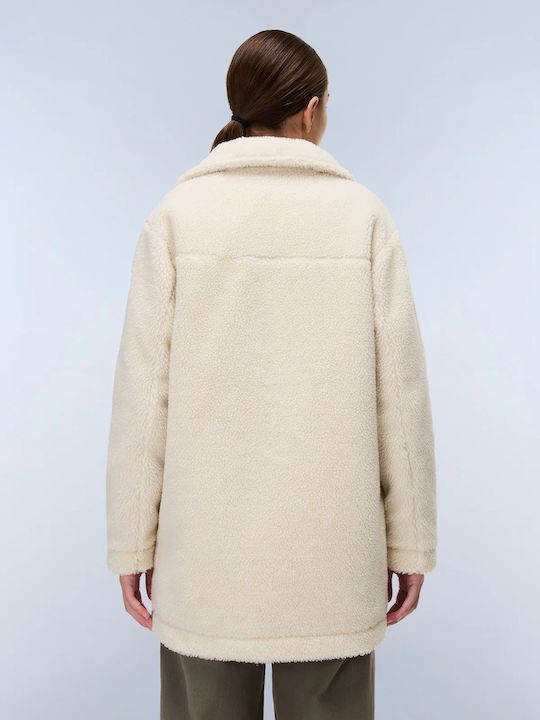 Γυναικείο Μπουφάν για Χειμώνα Beige Dimity, Εκρου