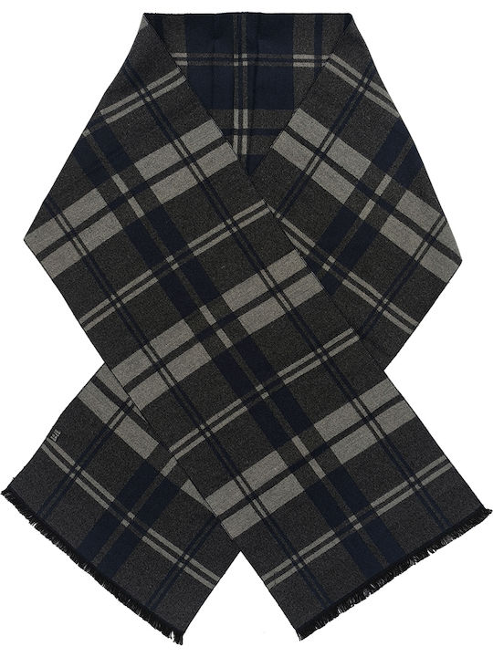 Men's Wool Scarf Navy Blue