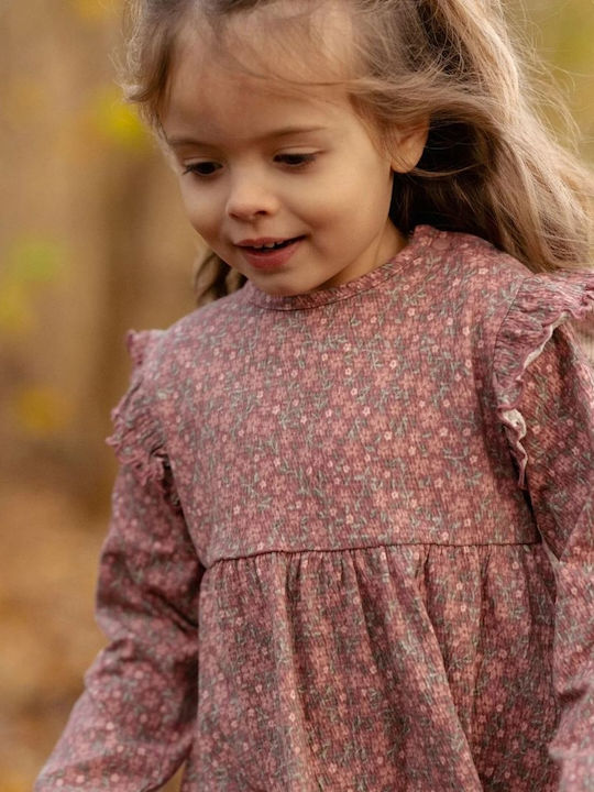 Girls Dress Long Sleeve Floral Rouge