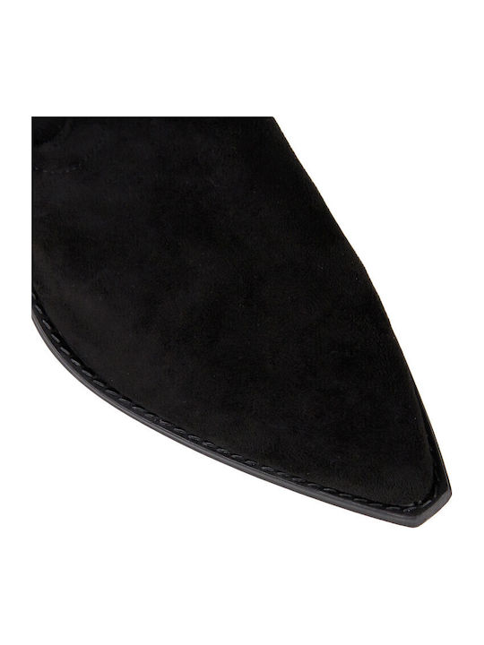 Suede Women's Cowboy Boots Black