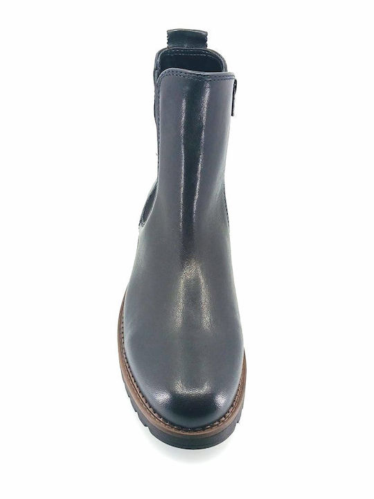 Leather Women's Ankle Boots Black