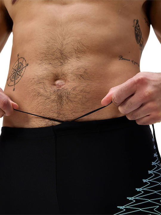Medley Logo Aquashort Men's Swimwear Shorts Black With Patterns